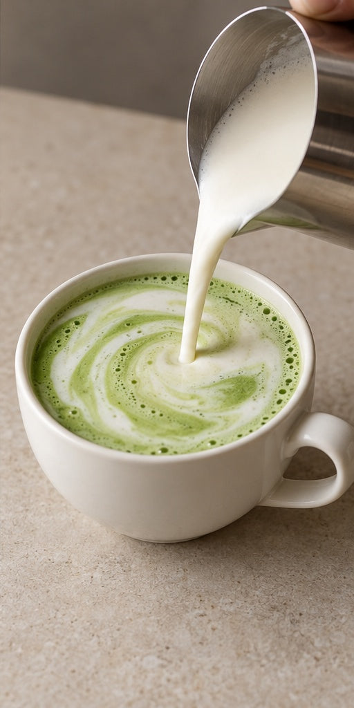 Aggiungi il latte montato a vapore